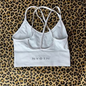 NVGTN white sports bra
